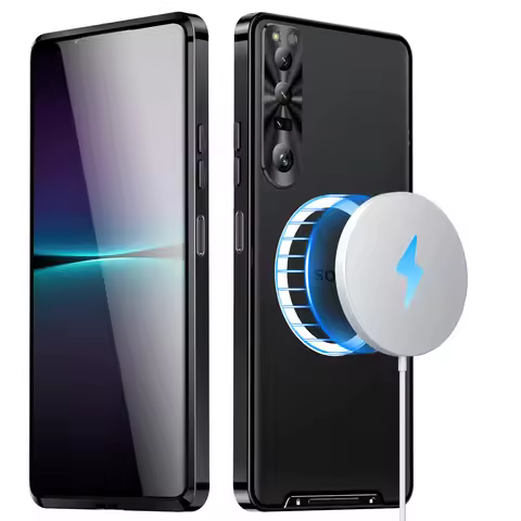 Magnetic Shockproof Metal Armor Bumper Cases For Sony Xperia 10 5 1 Iv Case Magsafe Cover For Sony X