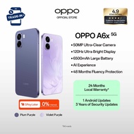 OPPO A6x 5G 8(4+4GB) + 128GB | 6500mAh Battery | NFC | 50MP Camera |120Hz Display | IP64 Rating | 2 