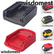 WISDOMEST Battery Connector, Portable ABS DIY Adapter, Tool Accessories Durable Holder Base for Makita/DeWalt/WORX/Milwaukee 18V Lithium Battery