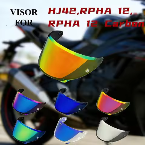 For HJC HJ-42 RPHA 12 Carbon Moto Helmet Visor Anti-UV Anti-Scratch Dustproof Windshield Lens