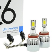 C6 H11/H8 LED 6000k C6 HID Headlamp 360 degree 12-24V COB Conversion kit