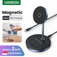 UGREEN 2-IN-1 20W Wireless Charger 7.5W for iPhone 15 14 Pro Max 15 Plus iPhone 13 Pro Max AirPods Pro/Max Xiaomi Air Samsung S24 Ultra S23 Samsung Buds Phone Holder