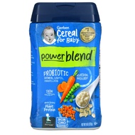 Gerber Powerblend Cereal for Baby / Probiotic Oatmeal Lentil Carrots Peas (227g)