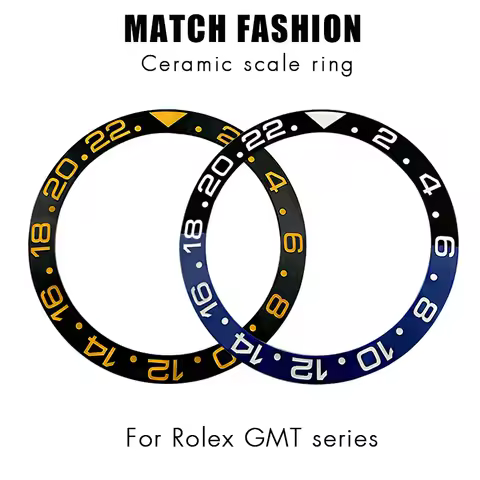 38mm 30.7mm Ceramic Luminescent Bezel Insert Ring for Rolex GMT Master II Seiko Watch Ring Bezel Men