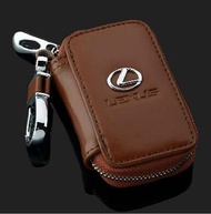 กล่องใส่กุญแจรถ Lexus ซองกุญแจ Lexus โลโก้รถ ซองกุญแจ พวงกุญแจ Honda Toyota สีน้ำตาล