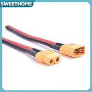 SWEETHOME 1set XT60 XT-60 Male+Female Bullet Connectors Plugs with Silicon 14 AWG Wire SWEETHOME