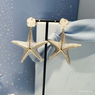 Earrings Earrings Jewelry HEFANG] [Starfish HEFANG Earrings Earrings Sparkling Light Luxury New Prod