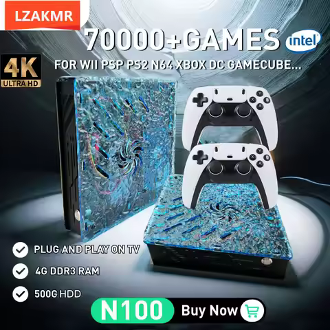 Upgrades X10 Home Game Box 500G 70000+ Games Support 60 Emulators 4K HD Display Retro Console For N6