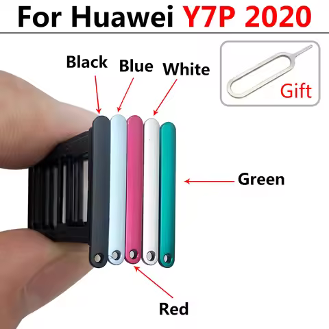 Sim Tray Holder For Huawei Y6 Y7P Y8P 2020 Y9 Prime 2019 SIM Card Tray Slot Holder Adapter Socket Wi