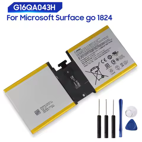 Replacement Battery For Microsoft Surface Go 1824 G16QA043H Battery 3411mAh