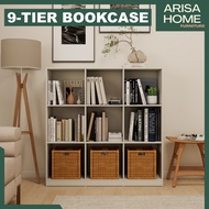 ArisaHome 9 Tier Bookcase / 9 Cube Bookcase / Almari Buku / Rak Buku Rack Shelf / Book Shelf Display