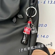Bottle of Ice Cola ~ Creative Simulation Sprite Beverage Bottle Mini School Bag Pendant Keychain Sma