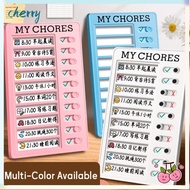 CHERRY My Chores Checklist, Reusable Detachable Daily Planner Memo, My Chores Plastic Self-disciplin