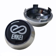 ฝาครอบดุมล้อ ฝาปิดดุมล้อ ENKEI (เอ็นไก RPF1) สีเงิน ขนาด 63/68mm.  "ฟรีสปริงดันขา"