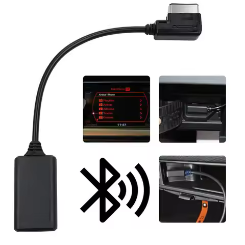 AMI MMI Bluetooth Music Interface AUX Audio Cable Adapter For Audi A1 A3 A5 A6 A8 Q3 Q5 Q7RS4 S3 S4 