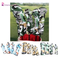 [Menolana] 4 Unids  PU Leather Golf Hybrid  Club Headcover Set with Interchangeable  5 7