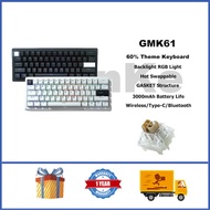 GMK61 Wireless Mechanical Keyboard 60% RGB Hot Swappable GASKET Customized Mechanical Keyboard