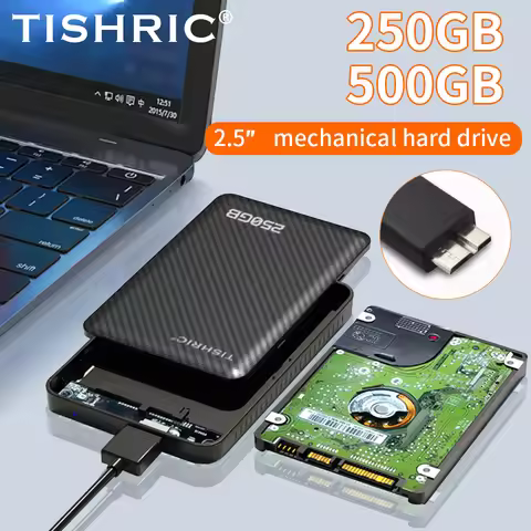 TISHRIC External Hard Drive 250G 500G Portable SSD Solid Disk USB3.0 Mobile Solid State Drive For Ma