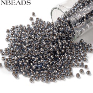 10gs TOHO 8/0 Round Beads Japanese Seed Beads (992) Gilt Lined Light Montana Blue 8/0 3mm Hole: 1mm 