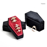 【CH*】 Portable Coffin Shape Jewelry Box Organizer Display Box Gifts for Girls Women