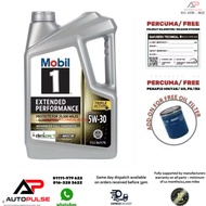 120766 Mobil 1™ Extended Performance SAE 5W30 fully synthetic engine oil (4.73 liter) protects for 2