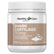 Bổ Xương Khớp Healthy Care Shark Cartilage 750mg 200 Tablets