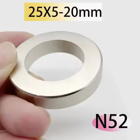 N52 25x5-20 25x5-18 25x5-16 Magnet Strong Ring with Hole Neodymium Office Science Diy Fridge Strorag