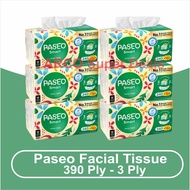 Paseo Smart 390 Ply 3-Ply Facial Tissue 6 Pack