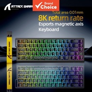 ATTACK SHARK X68HE Gaming Magnetic Axis Keyboard, streamlined configuration, low-latency full featur