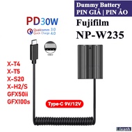 Dummy Type-C Fujifilm W235 | Pin giả pin ảo pin dummy battery DC Coupler Fujifilm NP-W235 NP W235 XT