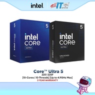 Intel® Core™ Ultra 5 225 / 225F (10-Core/10-Threads) Intel Processor | Intel Ultra Series 2 (LGA1851