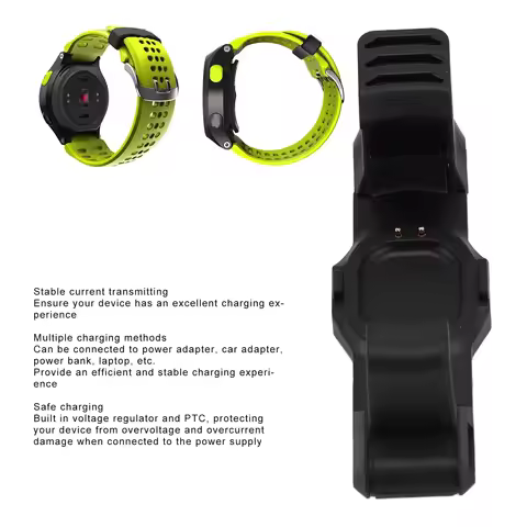 for Forerunner 225 GPS Running Smartwatch USB Charging Cable Clip Dock with 1m Line USB Charging Doc