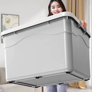 Corner box กล่องพลาสติกมีล้อ【ความจุ 200 ลิตร】 กล่องเก็บของความจุขนาดใหญ่ กล่องพลาสติก กล่องใส่ของ ก