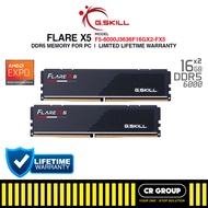 G.SKILL Flare X5 DDR5 AMD EXPO 6000/6400MHz CL28/CL30/CL32/CL36 RAM - 2x16GB/2x32GB (Limited Lifetim