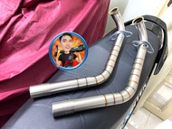 Cổ Pô Size32 Inox304 Sử Dụng Xe AB125(4VaL) Và AB160 Vario160 Tặng Kèm Khâu nối Inox