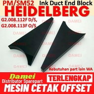 Heidelberg Ink Duct Divider G2.008.112 Ink Divider SM52 Ink Duct End Block PM52 G2.008.113