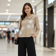 JFJ Boutique | Chelsea Cardigan 80012 | Outer Cardi Knit | Floral Cardigan | Blazer Blazer