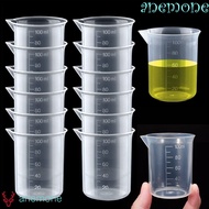 ANEMONE Beaker Portable with Scale Stackable Multipurpose Transparent Lightweight Measuring Cup