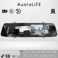 Auoralife A1 4.39 IN Full HD 1080P Dual Lens w video Camera For Rearview Mirror &amp; Front Car