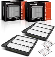 A-Premium 2-PC Engine Air Filter Compatible with Nissan NV2500 2017-2021, NV3500 2017-2021, TITAN XD