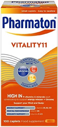 100 Caplets of Pharmaton Vitality11 with Ginseng