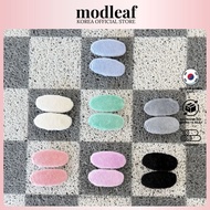 Pastel MODLEAF Cozy Oval Set Clip, multicolored mini Oval hair Clip, KOREAN