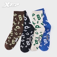 XTEP Men Socks Comfortable Casual Fashion Two Pairs