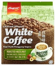 ( 36克 x 15包 ) Super 超級 炭燒 香烤榛果 白咖啡 三合一