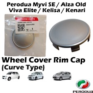 Original Perodua Myvi SE / Alza Old / Viva Elite / Kelisa / Kenari Rim Cap Wheel Cover (Curve Type)