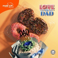 Fathers Day Gift Set [Rose Bouquet & Love Donut]