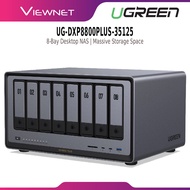 UGREEN NASYNC DXP8800 PLUS 8-BAY DESKTOP NAS/ INTEL I5 1235U 10-CORE CPU/ 8GB DDR5 RAM/ 128G SSD/ 2 