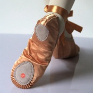 【Daily Deals】 New 2024 Ballet Dance Shoes Flats Designer Soft Lace Up Satin Ballerina Knot Ribbon Dancing Women