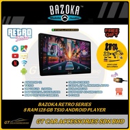 BAZOKA RETRO SERIES 8 RAM 128 GB TS10 8 CORE 7862S 2.0GHZ OCTA-CORE CAR ANDROID PLAYER 4G DSP 360 CA