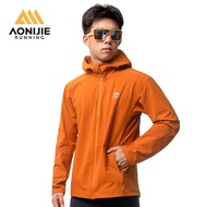 AONIJIE FM5207 Men Jacket Hooded Windproof  Keep Warm Autumn and Winter for Outdoor Hiking Running C